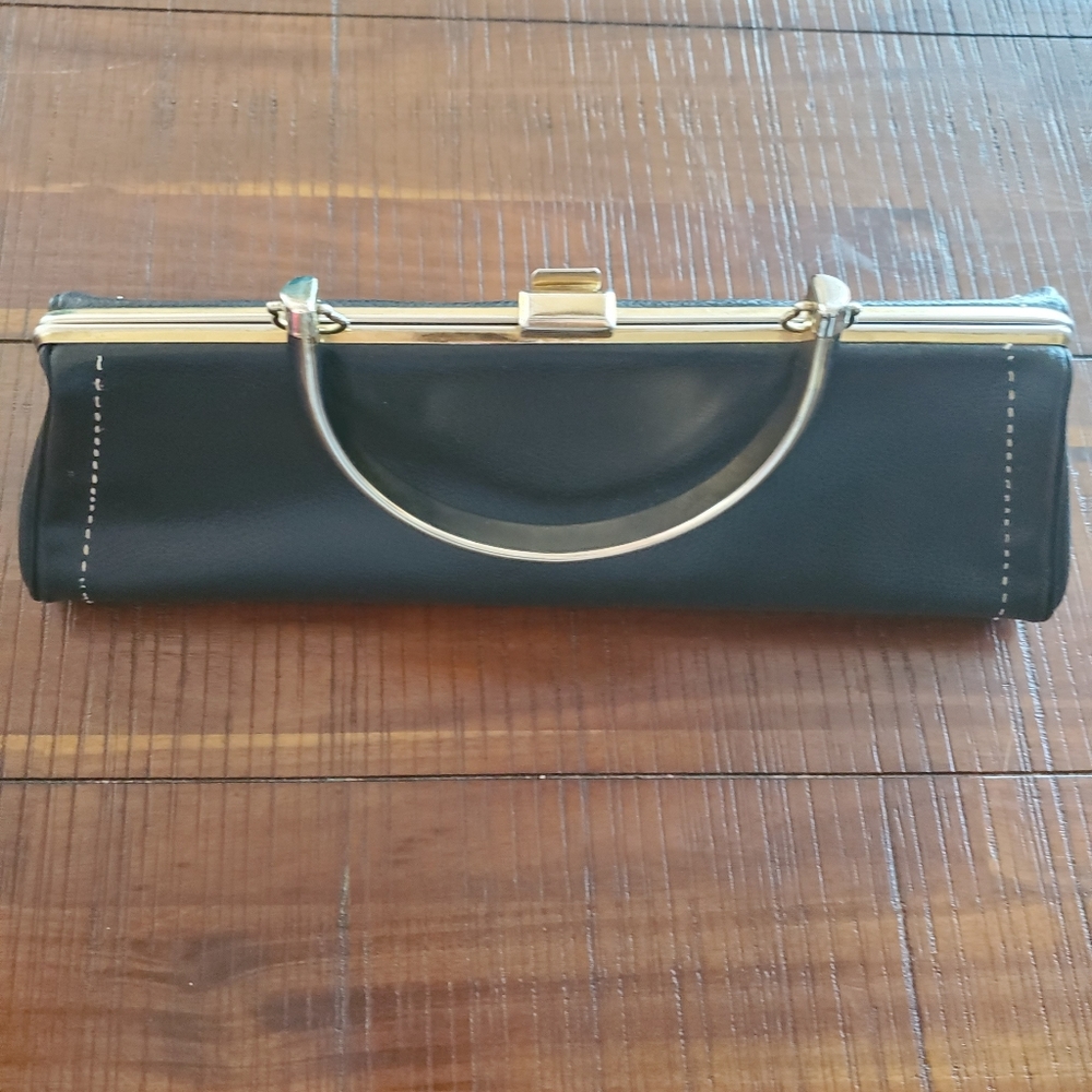 Gaymode vintage purse black leather